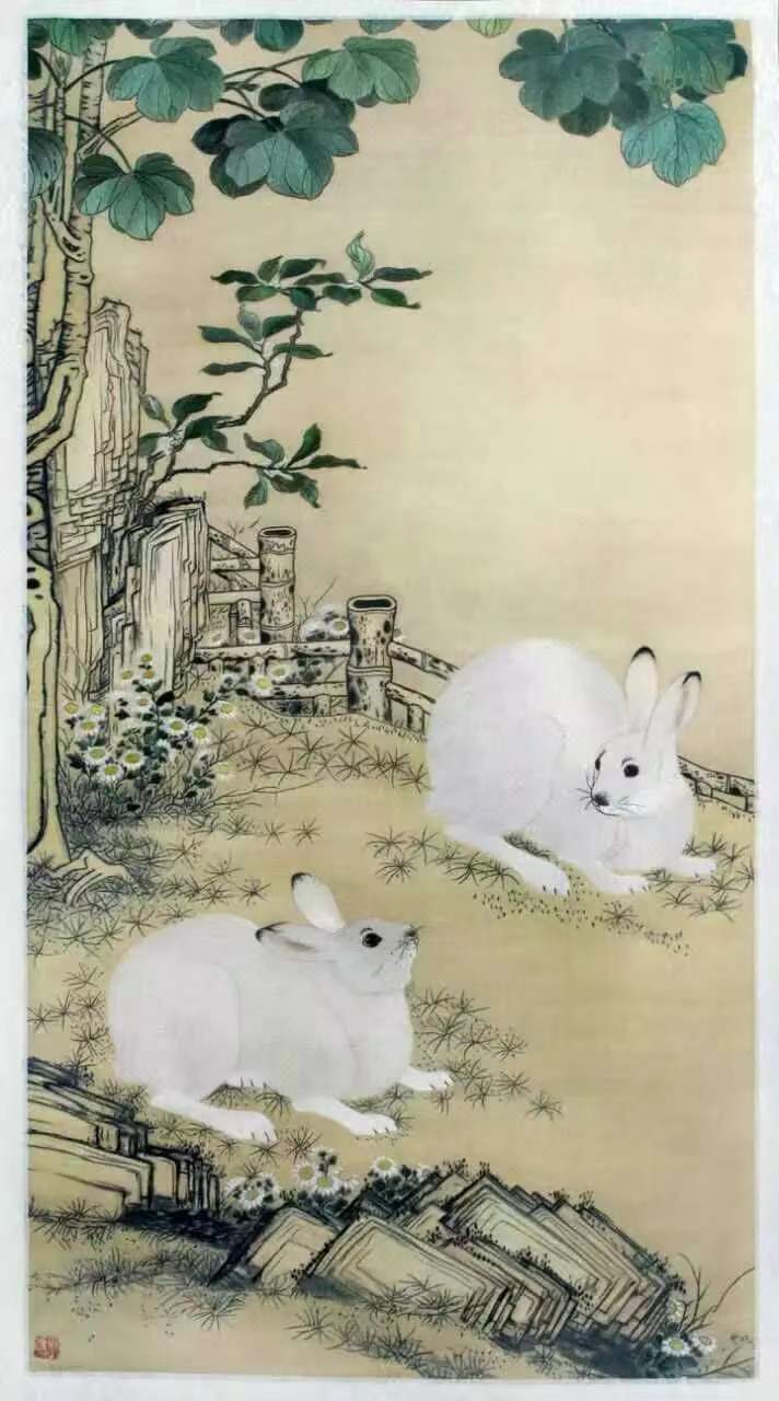 6.梧桐双兔兔宽50高100厘米.jpg