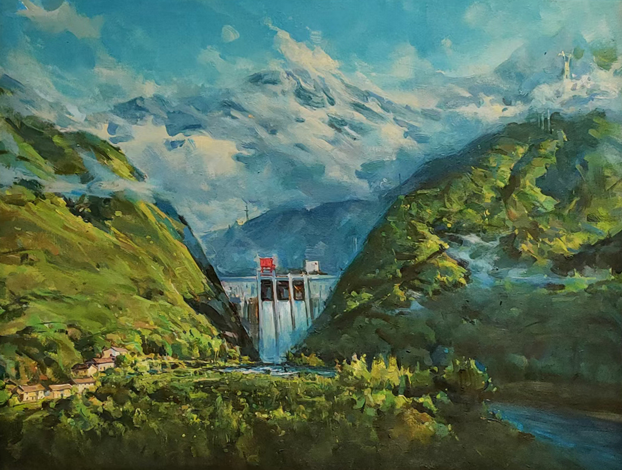 旧颜形貌，油画，80X100cm.jpg