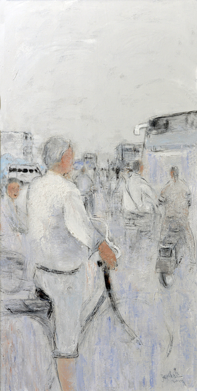 7、名称《下班路上的风景之23》，尺寸：180乘90，2019年，张明远_副本.jpg