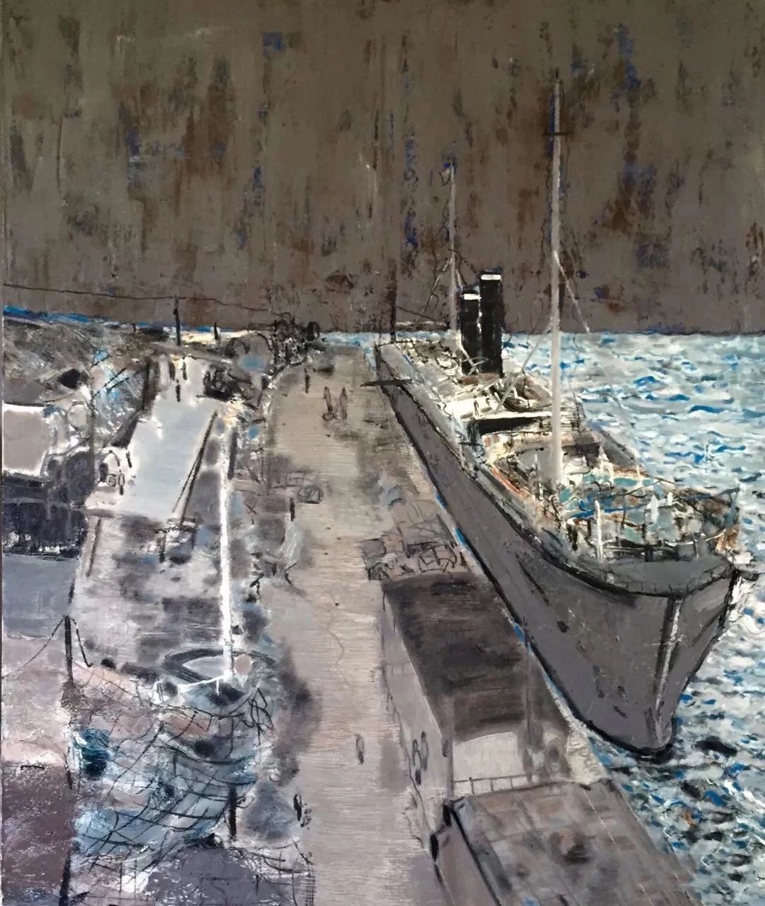 码头   140x100cm   2014年.jpg