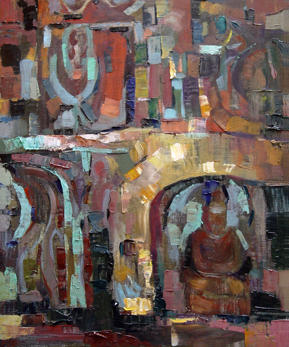 《敦煌之歌2》50x60cm 2015年 丁磊明.jpg