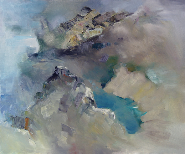 《圣湖》60x50cm  2013年 丁磊明.jpg