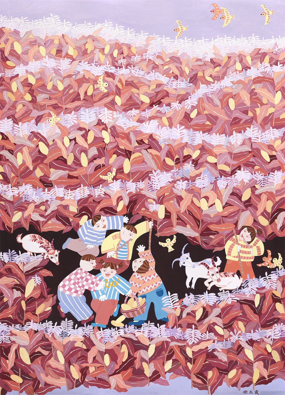 155-徐玉霞 丰年话丰收 山东 105×75cm.jpg