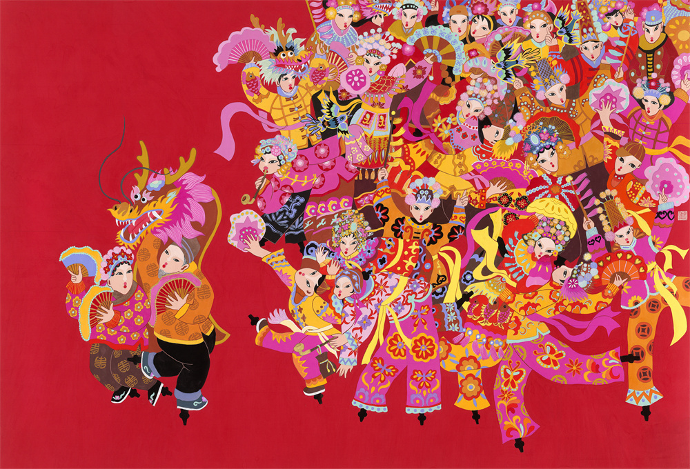 176-张蕊 舞动新时代 河北 90×145cm.jpg